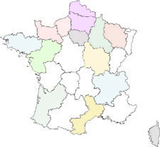 carte régions de france