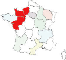 cartina della Francia
