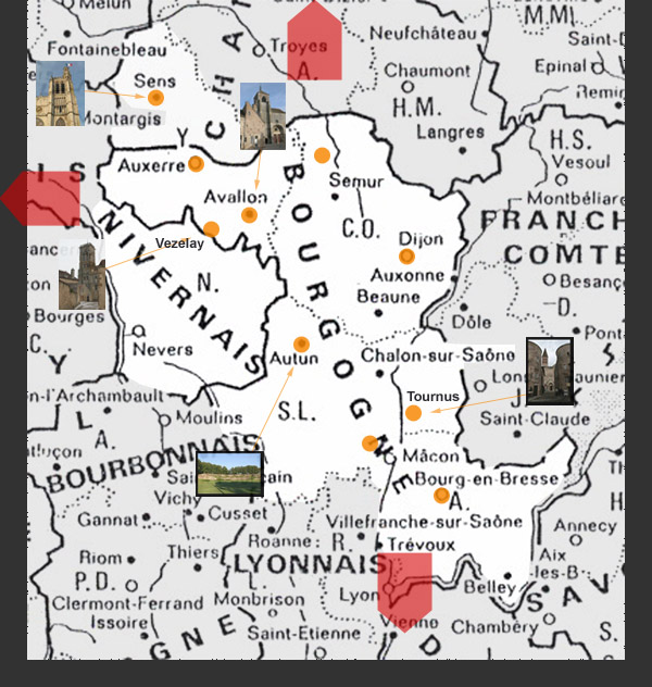 carte de bourgogne