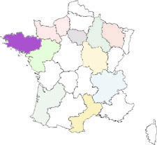 interactive map of france : brittany