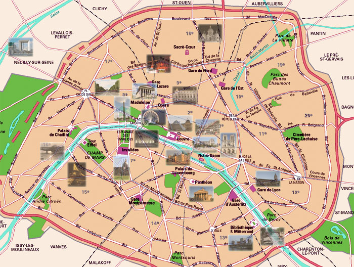 map of paris