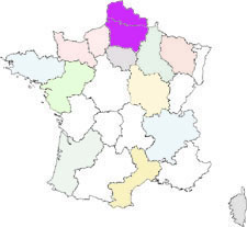 mappa nord di francia