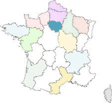 carte des régions de France