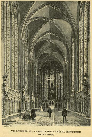 la sainte chapelle : intérieur