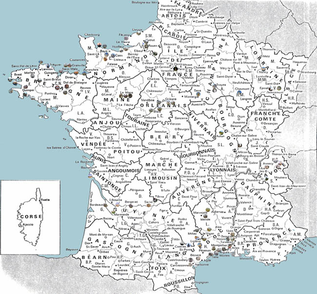 mappa francia