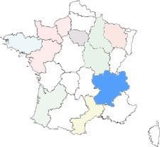 carte rhone alpes