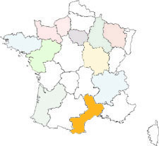 interactive map of france - languedoc